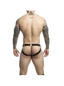 Mob Dungeon Jockstrap - Yellow Vegan Leather Jockstrap with Chains
