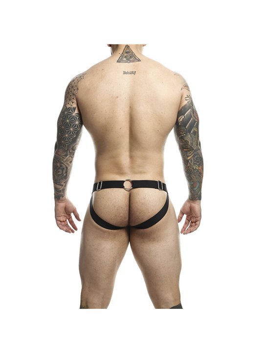 Mob Dungeon Jockstrap - Yellow Vegan Leather Jockstrap with Chains