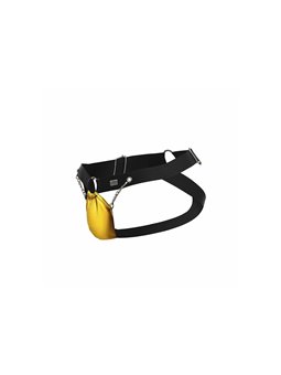 Mob Dungeon Jockstrap - Yellow Vegan Leather Jockstrap with Chains
