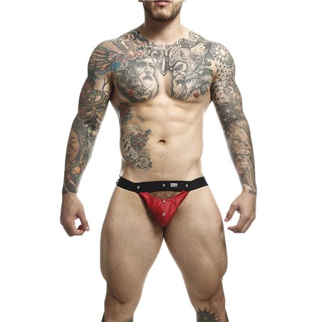 Mob Dngeon Sportsman - Sospensorio Rosso con Dettagli Metallici