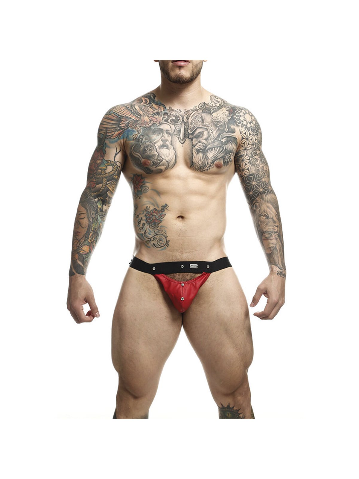 Mob Dngeon Sportsman - Sospensorio Rosso con Dettagli Metallici