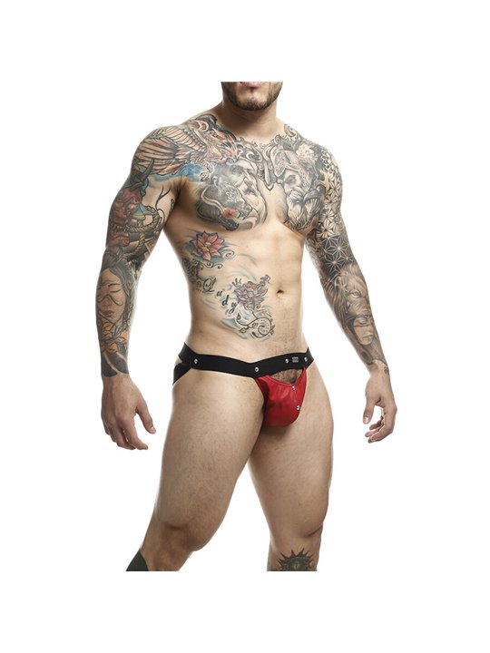 Mob Dngeon Sportsman - Sospensorio Rosso con Dettagli Metallici