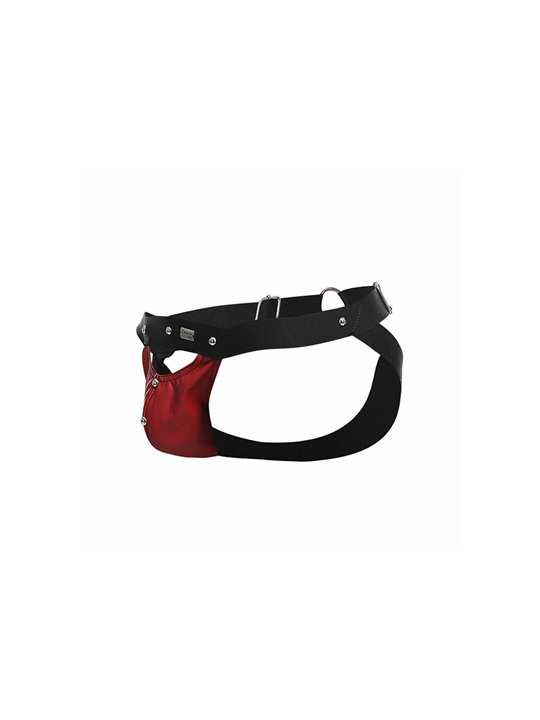 Mob Dngeon Sportsman - Sospensorio Rosso con Dettagli Metallici