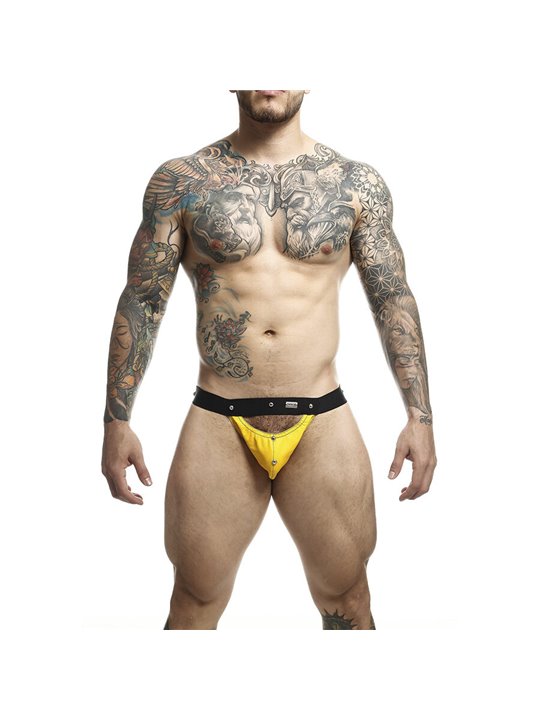 Mob Dungeon Sportsman - Yellow Jockstrap with Metallic Details
