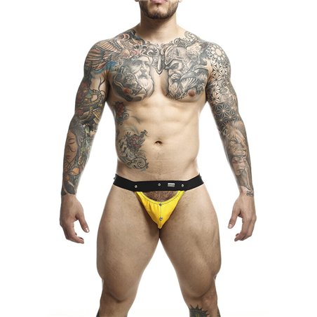 Mob Dungeon Sportsman - Yellow Jockstrap with Metallic Details