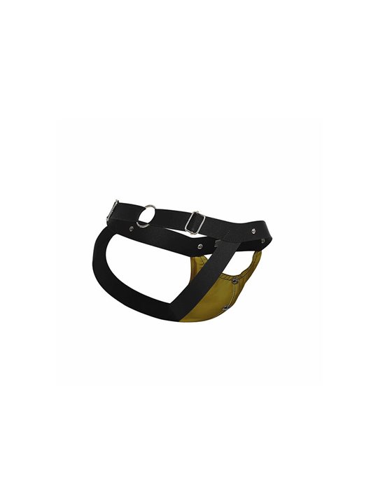 Mob Dungeon Sportsman - Yellow Jockstrap with Metallic Details