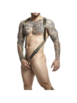 Mob Dungeon Cross Back - Green Cross Back Harness One Size
