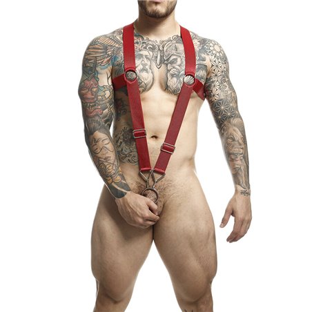 Mob Dngeon Cross Back - Imbracatura a Croce Rossa Taglia Unica