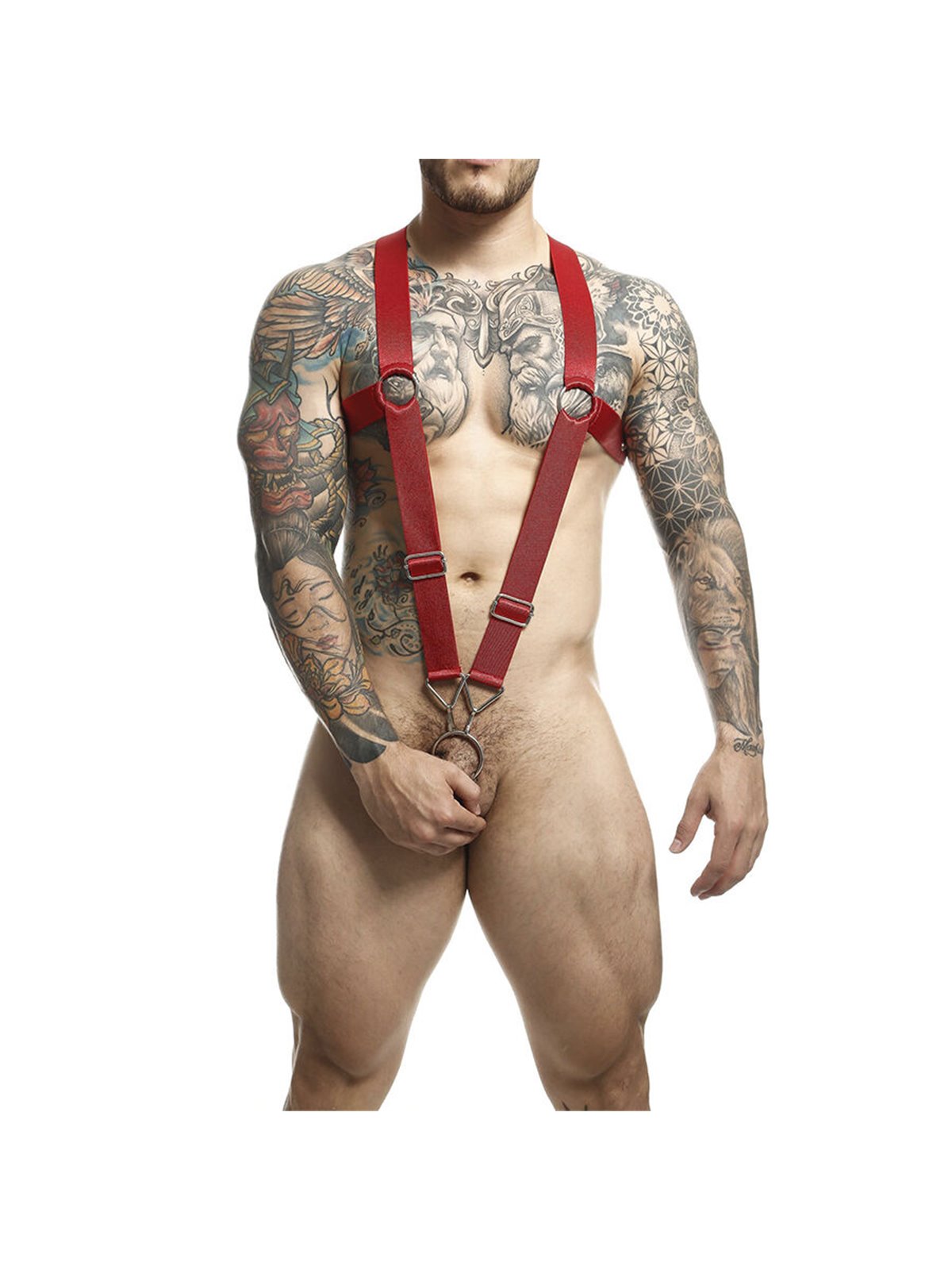 Mob Dungeon Cross Back - Red Cross Back Harness One Size