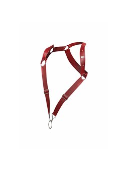 Mob Dungeon - Red Straight Back Harness One Size