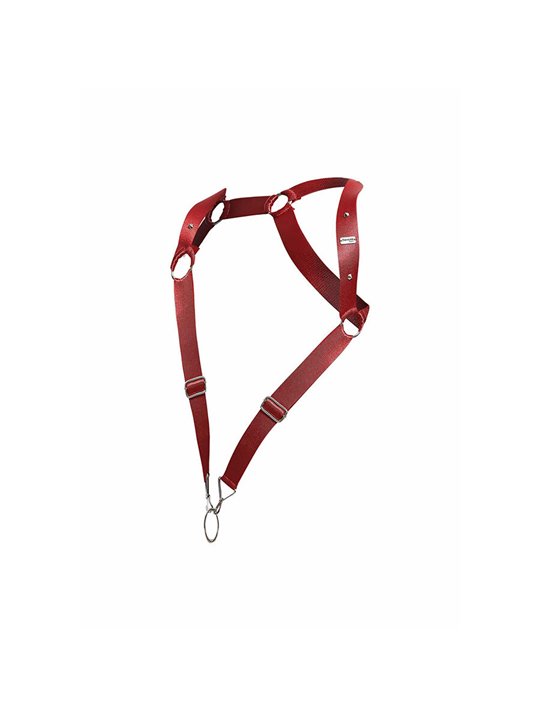 Mob Dungeon - Red Straight Back Harness One Size