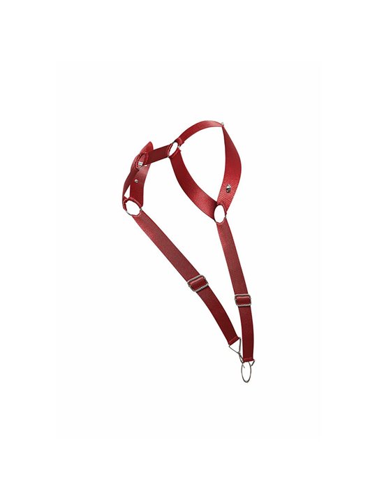 Mob Dungeon - Red Straight Back Harness One Size