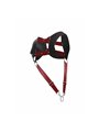 Mob Dungeon - Red Leather Harness with Phallic Ring One Size
