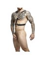 Mob Dngeon - Imbracatura Nera con Catene Argentate Taglia Unica
