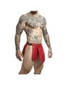 Mob Dngeon - Gonna da Guerriero Romano in Pelle Rossa Taglia Unica