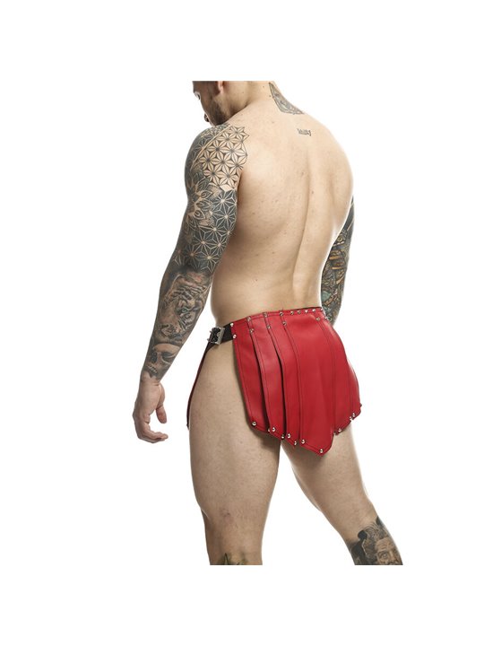 Mob Dngeon - Gonna da Guerriero Romano in Pelle Rossa Taglia Unica
