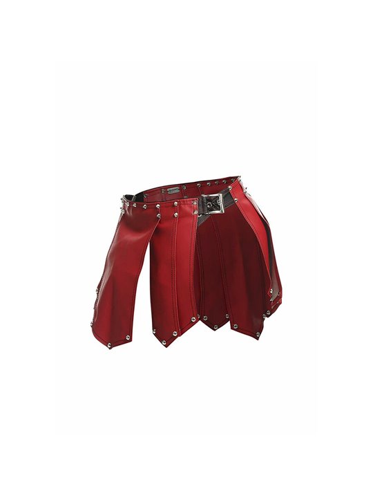 Mob Dngeon - Gonna da Guerriero Romano in Pelle Rossa Taglia Unica