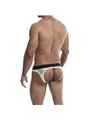 Mob Aero Jock - Multicolor Green Men's Jockstrap Size L