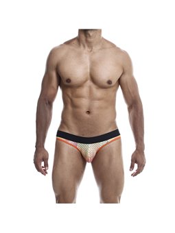 Mob Aero Jock - Multicolor Orange Men's Jockstrap Size XL