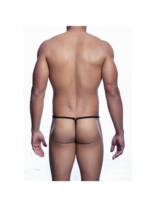 Mob - Tear-Shaped Black Thong for Men Size L/XL