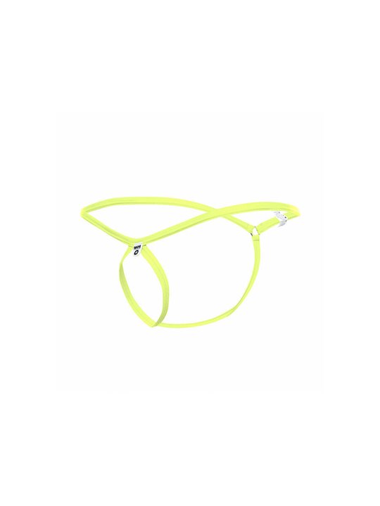 Mob - Tear-Shaped Green Thong for Men Size S/M