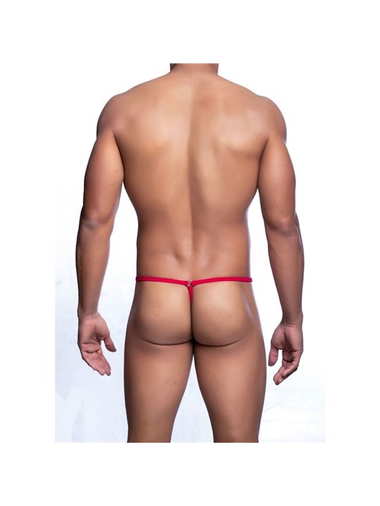 Mob - Tear-Shaped Red Thong for Men Size L/XL