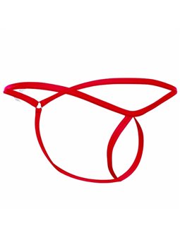 Mob - Tear-Shaped Red Thong for Men Size L/XL
