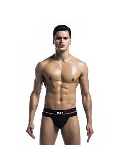 Mob - Classic Black Thong for Men Size S