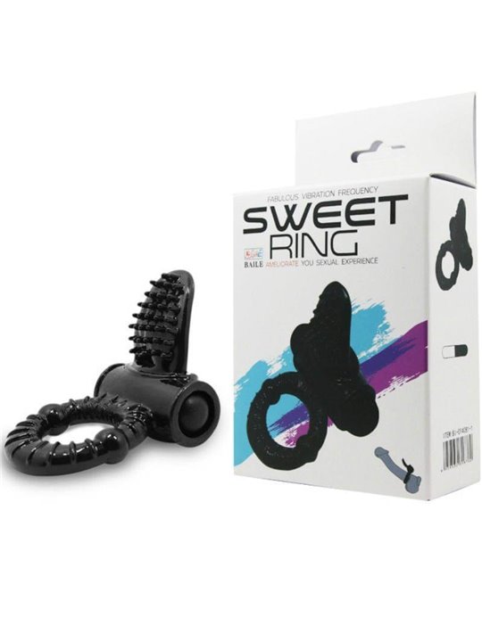 Baile Sweet Ring - Anello Fallico Vibrante con Stimolatore Clitorideo