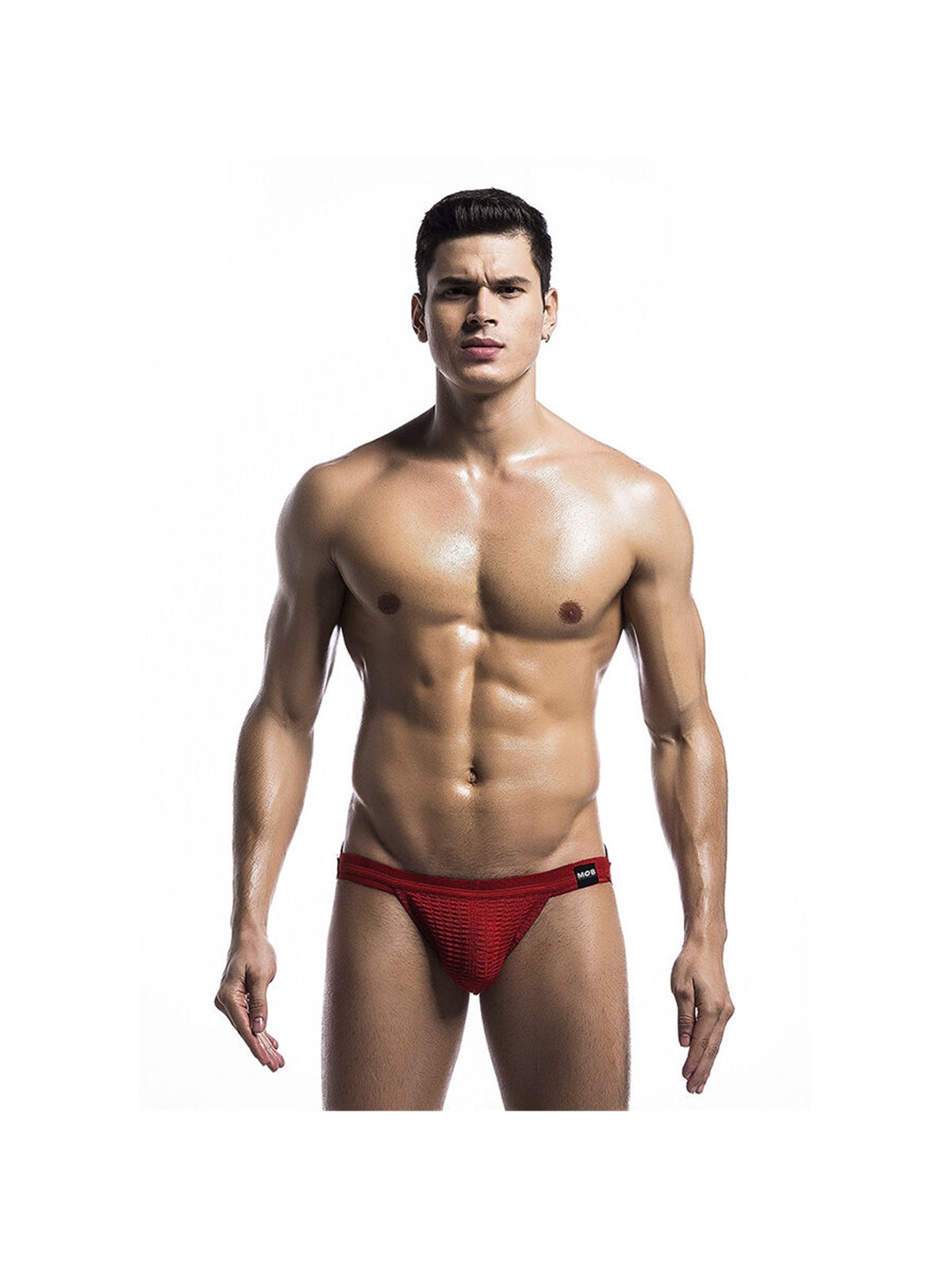 Mob Fetish Jockstrap - Red Jockstrap for Men Size L