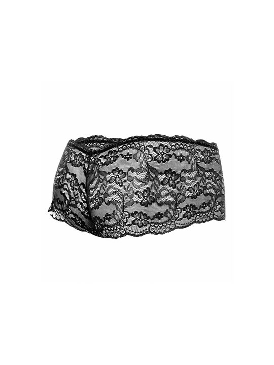 Mob - Boxer per Uomo in Pizzo Nero Taglia L/XL