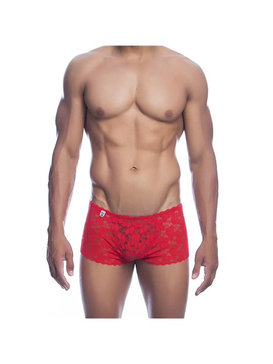 Mob - Boxer per Uomo in Pizzo Rosso Taglia L/XL