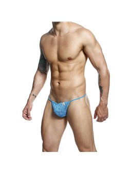 Mob - Light Blue Lace Thong for Men Size S/M