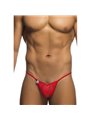 Mob - Red Lace Thong for Men Size S/M