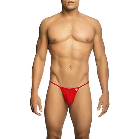 Mob - Sheer Red Thong for Men Size L/XL