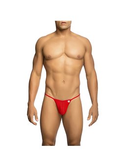 Mob - Sheer Red Thong for Men Size S/M
