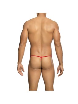 Mob - Sheer Red Thong for Men Size S/M