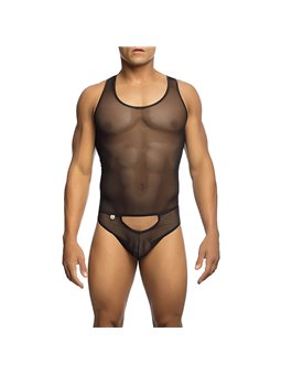 Mob Sex Mesh - Body da Uomo Nero Trasparente Taglia L/XL