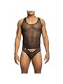 Mob Sex Mesh - Body da Uomo Nero Trasparente Taglia L/XL