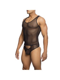 Mob Sex Mesh - Body da Uomo Nero Trasparente Taglia L/XL