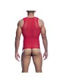 Mob Sex Mesh - Sheer Red Bodysuit for Men Size S/M