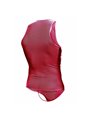 Mob Sex Mesh - Sheer Red Bodysuit for Men Size S/M