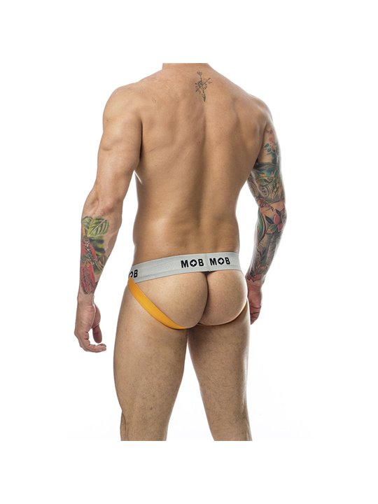 Mob Stripe Classic Jock - Sospensorio per Uomo Arancione Taglia L