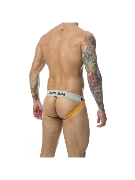 Mob Stripe Classic Jock - Sospensorio per Uomo Arancione Taglia L