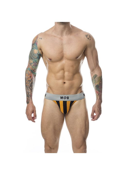 Mob Stripe Classic Jock - Sospensorio per Uomo Arancione Taglia S