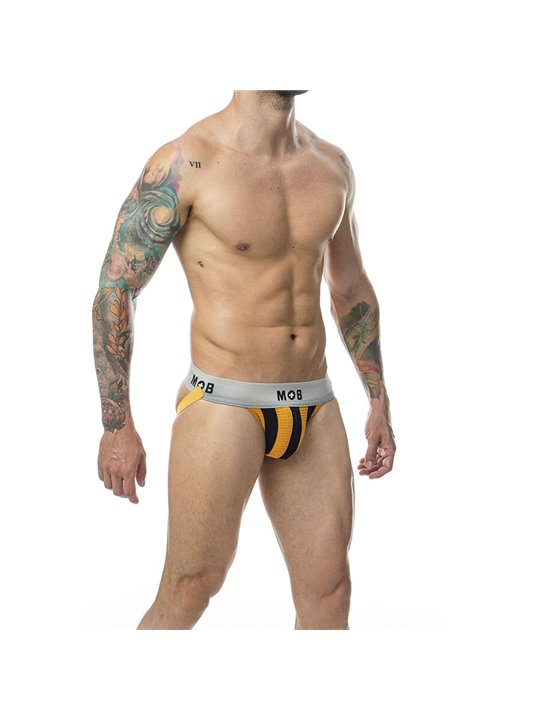 Mob Stripe Classic Jock - Sospensorio per Uomo Arancione Taglia S