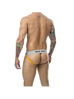 Mob Stripe Classic Jock - Orange Jockstrap for Men Size XL