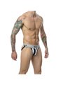 Mob Stripe Classic Jock - Sospensorio a Righe Bianco/Nero Taglia L