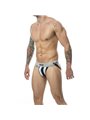 Mob Stripe Classic Jock - Black/White Striped Jockstrap Size XL