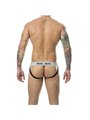 Mob Stripe Classic Jock - Black/White Striped Jockstrap Size XL